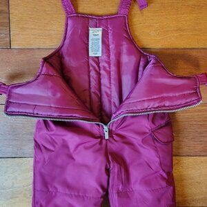 Carter's Pink Snow Bib / Snow Pants Size 18m